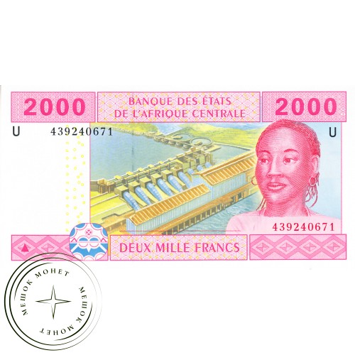 Камерун 2000 франков 2002 Гибрид — 42239317