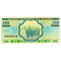 Катанга 100 франков 2013