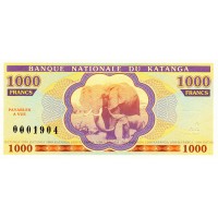 Катанга 1000 франков 2013