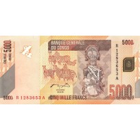 Банкнота Конго 5000 франков 2005