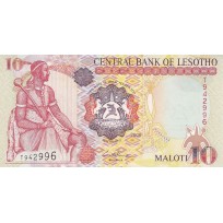 Банкнота Лесото 10 малоти 2006
