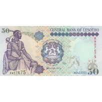 Банкнота Лесото 50 малоти 2001