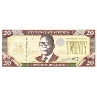 Либерия 20 долларов 2006