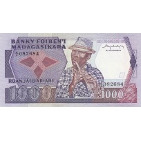 Банкнота Мадагаскар 1000 франков 1983