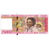 Мадагаскар 25000 франков 1998 Серия А