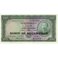 Мозамбик 100 эскудо 1976 на 100 эскудо 1961