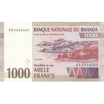 Банкнота Руанда 1000 франков 1994