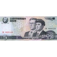 Северная Корея 5 вон 2002