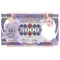 Уганда 5000 шиллингов 1986