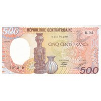 Банкнота Центральная Африка 500 франков 1987
