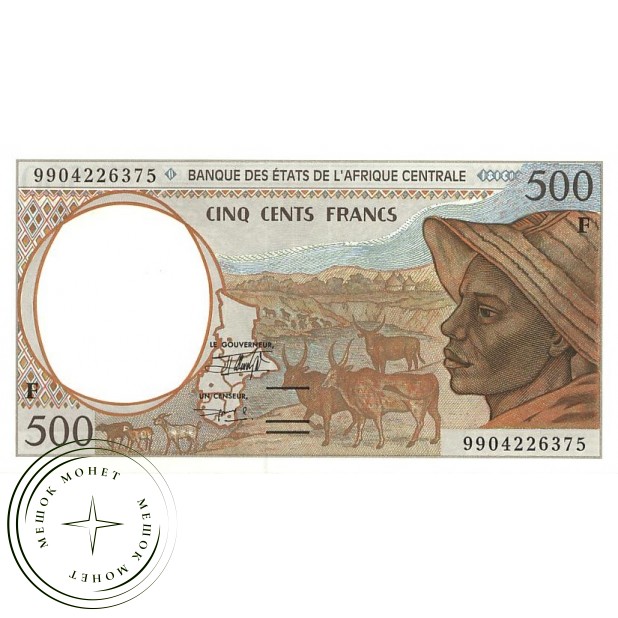 Центральная Африка 500 франков 1999