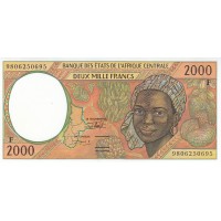 Банкнота Центральная Африка 2000 франков 1998