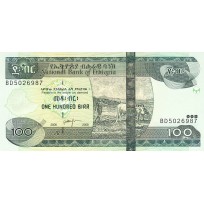 Банкнота Эфиопия 100 бирр 2008