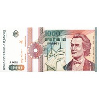 Банкнота Румыния 1000 лей 1991