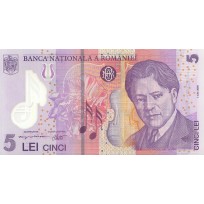 Банкнота Румыния 5 лей 2005