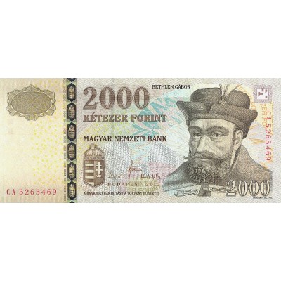 Банкнота Венгрия 2000 форинтов 2013