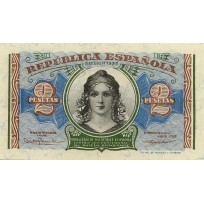 Банкнота Испания 2 песет 1938