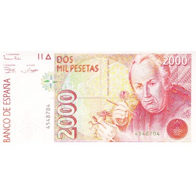 Банкнота Испания 2000 песет 1992