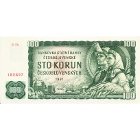 Банкнота Чехословакия 100 крон 1961