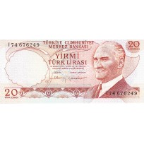 Банкнота Турция 20 лир 1974