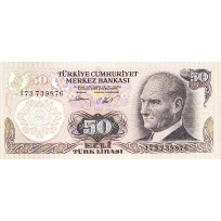 Банкнота Турция 50 лир 1976
