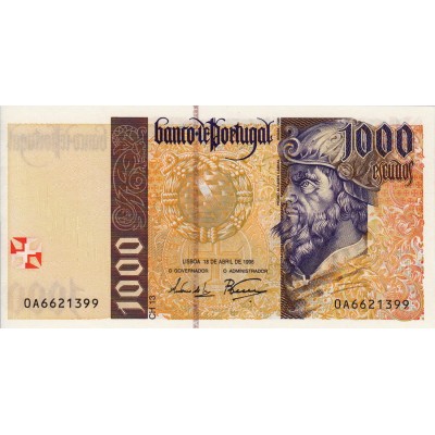 Банкнота Португалия 1000 эскудо 1996
