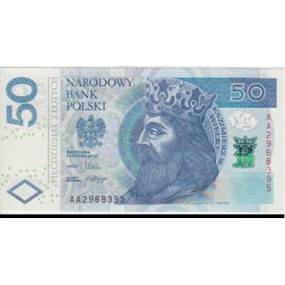 Банкнота Польша 50 злотых 2012