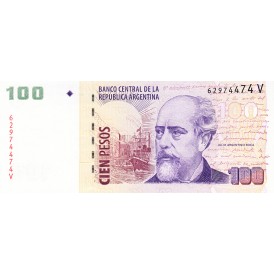 Банкнота Аргентина 100 песо 2012