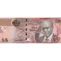 Банкнота Багамские острова 5 долларов 2013