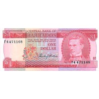 Банкнота Барбадос 1 доллар 1973