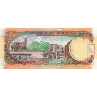 Банкнота Барбадос 10 долларов 2000