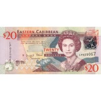 Банкнота Восточные Карибы 20 долларов 2008