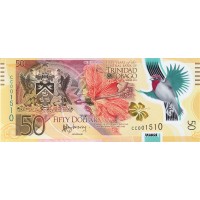 Тринидад и Тобаго 50 долларов 2014 50 лет национальной валюте
