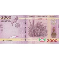 Бурунди 2000 франков 2015