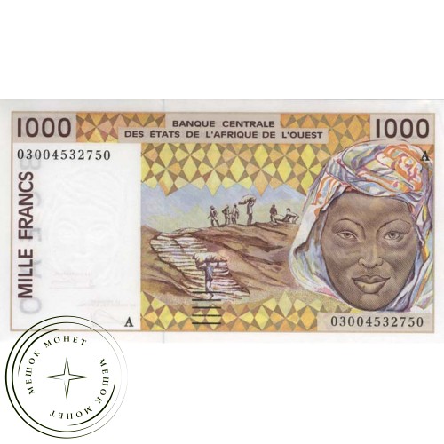 КФА BCEAO 1000 песо 1991 — 44536268