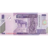 Банкнота Конго 10000 франков 2006