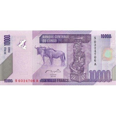 Банкнота Конго 10000 франков 2006