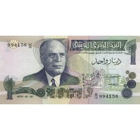 Банкнота Тунис 1 динар 1973