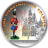 Фиджи 1 доллар 2010 Сказки Андерсена: Оловянный солдатик серебро (уценка)