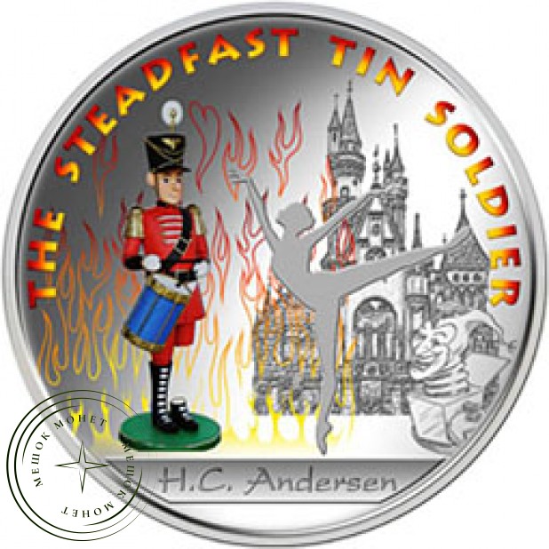 Фиджи 1 доллар 2010 Сказки Андерсена: Оловянный солдатик серебро (уценка)