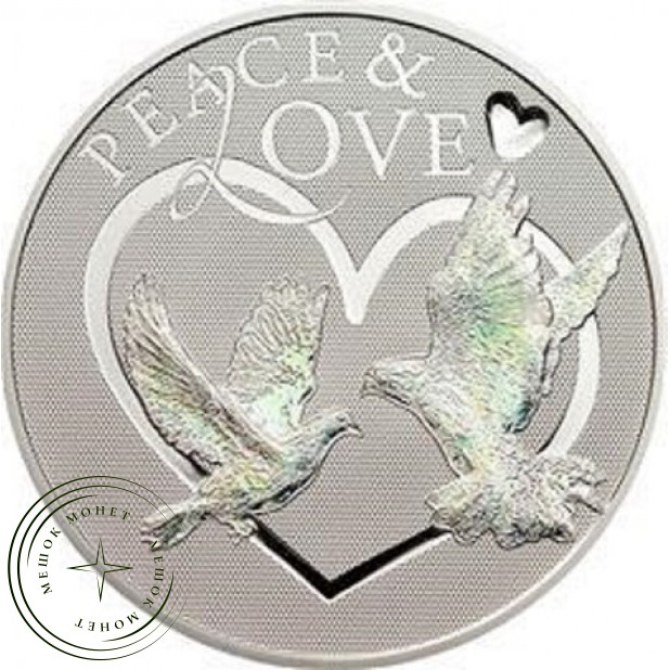 Токелау 5 долларов 2015 Мир и Любовь