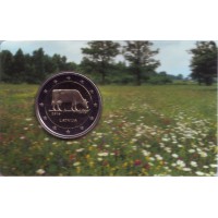 Монета Латвия 2 евро 2016 Корова (Буклет)