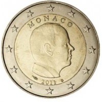 Монако 2 евро 2011 Князь Альберт II