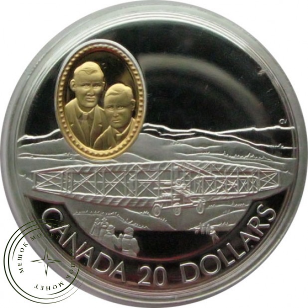 Канада 20 долларов 1991 Герои авиации: John A. D. McCurdy and F. W. Casey Baldwin