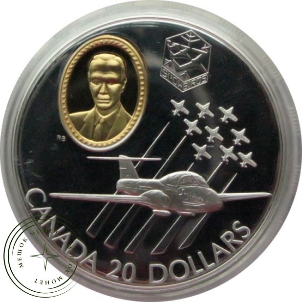Канада 20 долларов 1997 Герои авиации:. Canadair CT-114 Tutor