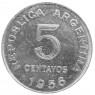 Аргентина 5 сентаво 1956