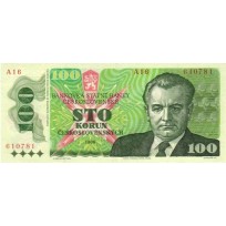 Банкнота Чехословакия 100 крон 1989