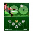 Набор 1 рубль 100 лет Российского футбола 1997 в буклете