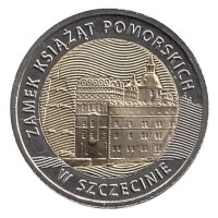 Польша 5 злотых 2016 Штеттинский замок