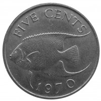 Бермудские острова 5 центов 1970